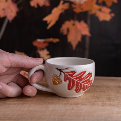 Oak Branch Cappuccino Cup #1 [7oz]