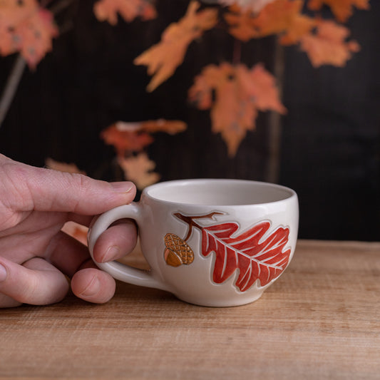 Oak Branch Cappuccino Cup #1 [7oz]