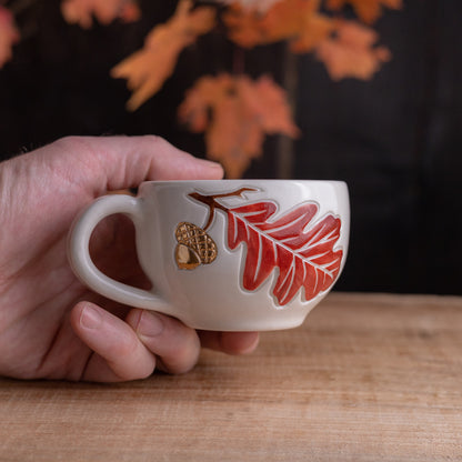 Oak Branch Cappuccino Cup #1 [7oz]